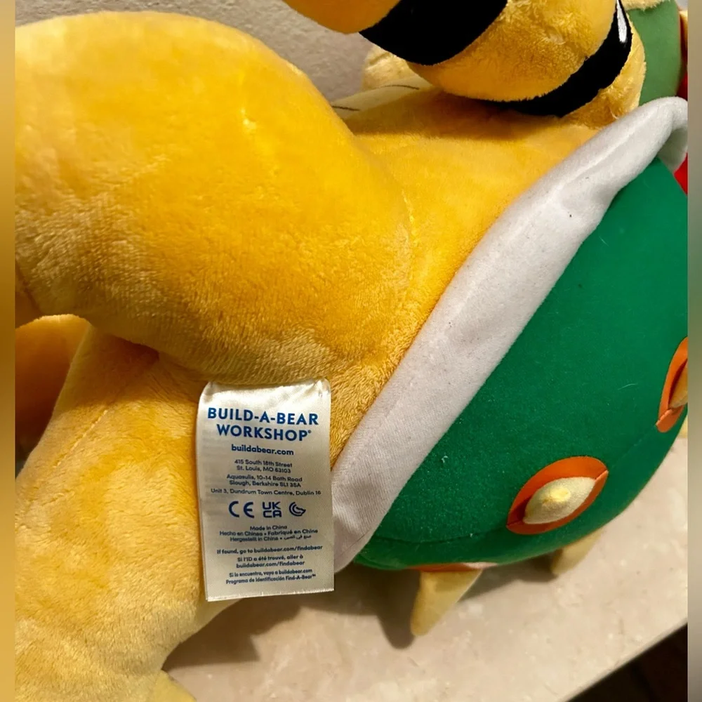 Build-a-Bear Workshop Bowser King Koopa from Super Mario Bros. Nintendo - Picture 7 of 9